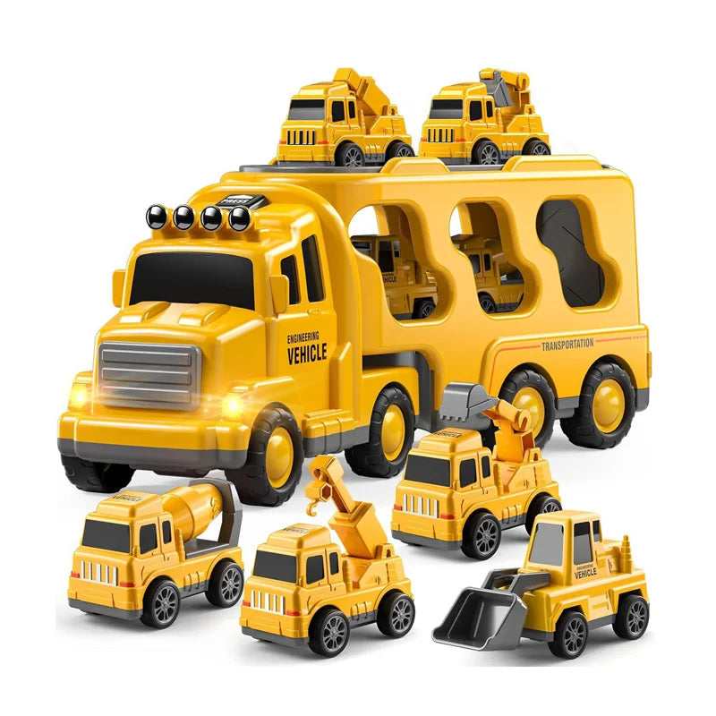 5-in-1 Construction Truck Toy Set