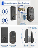 Tuya Smart Fingerprint Door Lock with Bluetooth & Keypad