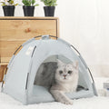 Cozy Winter Cat Tent Bed